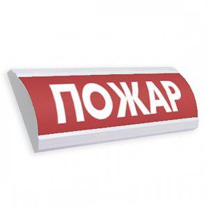 Оповещатель охранно-пожарный световой (табло) ЛЮКС-12 "Пожар" Электротехника и Автоматика 204729 430727