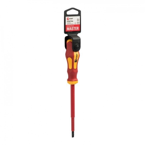 Отвертка SL5.5х125мм Master 1000В Basic EKF sl-5.5-125-mas-in 1248499
