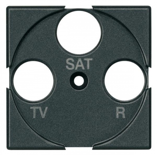 Панель лицевая для роз. TV + FM + SAT Axolute антрацит Leg BTC HS4207 1038786