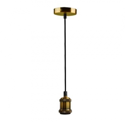 Патрон RETRO с проводом PLC 01 E27 230В 1м ANTIQUE BRONZE бронза Jazzway 4895205012127 493462