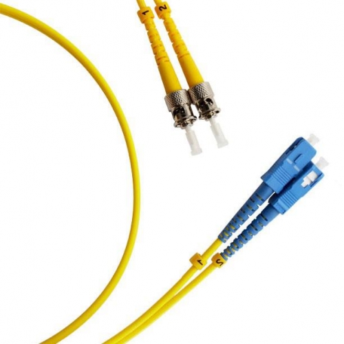 Патч-корд FC-D2-9-SC/UR-ST/UR-H-25M-LSZH-YL волоконно-оптический (шнур) SM 9/125 (OS2) ST/UPC-SC/UPC duplex LSZH 25м жел. Hyperline 360069 460099