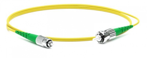 Патч-корд FC-S2-9-FC/AR-ST/AR-H-10M-LSZH-YL волоконно-оптический (шнур) SM 9/125 (OS2) FC/APC-ST/APC 2.0мм simplex LSZH 10м Hyperline 250695 1203096