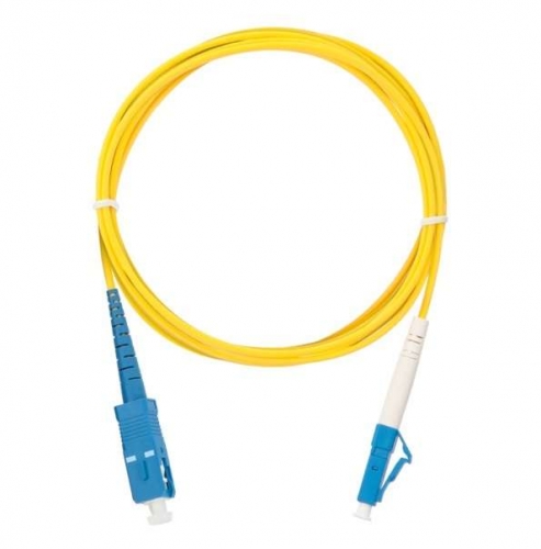 Патч-корд NMF-PC1S2C2-SCU-LCU-001 волоконно-оптический переходн. одномод. 9/125мкм стандарта OS2 SC/UPC-LC/UPC одинарн. LSZH нг(В)-HFLTx 2мм жел. 1м NIKOMAX NMF-PC1S2C2-SCU-LCU-001 494323