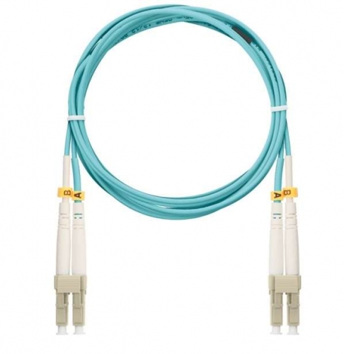 Патч-корд NMF-PC2M3C2-LCU-LCU-001 волоконно-оптический соед. многомод. 50/125мкм стандарта ОМ3 LC/UPC-LC/UPC двойн. LSZH нг(В)-HFLTx 2мм аква 1м NIKOMAX NMF-PC2M3C2-LCU-LCU-001 494331