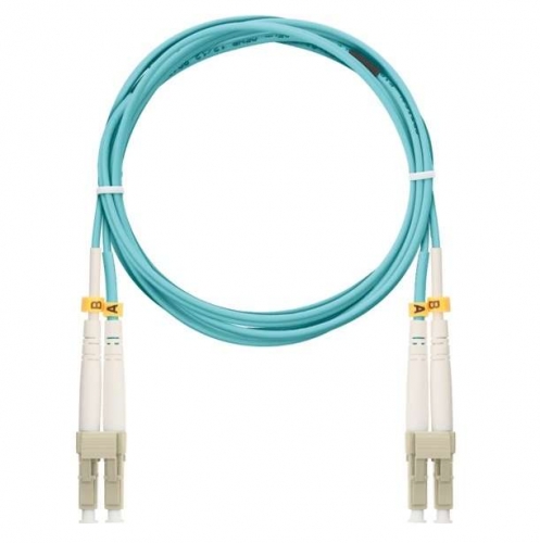 Патч-корд NMF-PC2M3C2-LCU-LCU-002 волоконно-оптический соед. многомод. 50/125мкм стандарта ОМ3 LC/UPC-LC/UPC двойн. LSZH нг(В)-HFLTx 2мм аква 2м NIKOMAX NMF-PC2M3C2-LCU-LCU-002 494332