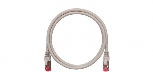 Патч-корд S/FTP 4 пары кат.6a (класс Ea) 500МГц 2хRJ45/8P8C BC (чистая медь) 26AWG (7х0.165мм) LSZH нг(А)-HFLTx сер. 10м NIKOMAX NMC-PC4SA55B-100-C-GY 494238