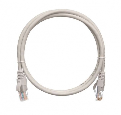 Патч-корд U/UTP 5е RJ45/8P8C 4 пары PVC с защитной защелкой мж 1м сер. NIKOMAX NMC-PC4UD55B-010-GY 509973