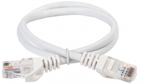 Патч-корд кат.5е UTP 5м бел. ITK PC08-C5EU-5M 410430