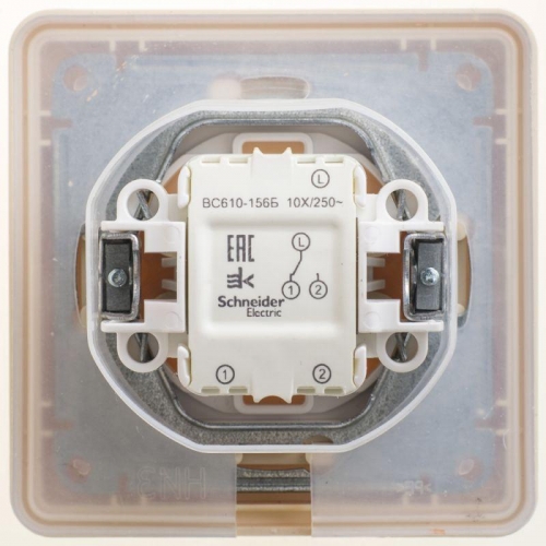 Переключатель 1-кл. W59 AQUA 10АХ IP44 в сборе сл. кость SchE VS610-156B-28 404595