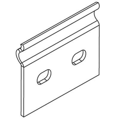 Планка соединительная GTO для лотков H100 ДКС 37305INOX 1005376