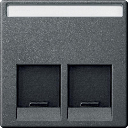 Плата центральная для розетки RJ45 2-пост. Merten System M антрацит SchE MTN466514 272904