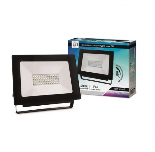 Прожектор СДО-5-50 серия PRO LED 50Вт IP65 6500К 3750лм LLT 4690612005386 438200