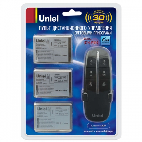 Пульт управления светом UCH-P004-G3-1000W-30M Uniel 07804 398823