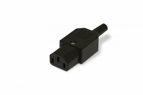 Разъем CON-IEC320C13 IEC 60320 C13 220В 10А на кабель (плоские контакты) Hyperline 47865 297272