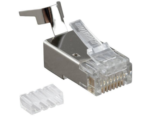 Разъем PLUG-8P8C-UV-C6-TW-SH-10 RJ45 (8P8C) под витую пару кат. 6 (50/50 микродюйм) экранир. универс. (для ож и мж кабеля) для толстых жил 1.35-1.5 мм (с оболочкой) (уп.10шт) Hyperline 49340 357506