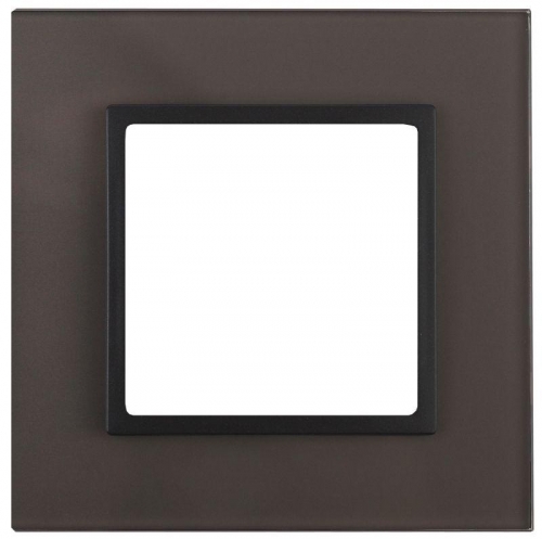 Рамка 1-м 14-5101-32 стекло Elegance розовый+бел. ЭРА Б0034486 1232080