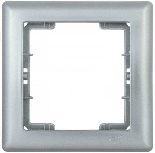 Рамка 1-м BOLERO РГ-1-БС серебр. ИЭК EMB12-K23 1233624