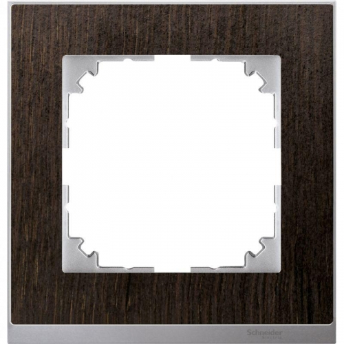 Рамка 1-м M-Pure Decor венге/алюм. SchE MTN4010-3671 1126609