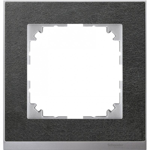 Рамка 1-м M-Pure Decor сланец/алюм. SchE MTN4010-3669 1126612