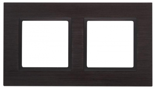 Рамка 2-м 14-5202-05 металл Elegance черный+антрацит ЭРА Б0034549 1232143
