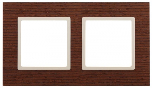 Рамка 2-м 14-5302-09 дерево Elegance дуб+сл. кость ЭРА Б0034574 1232168