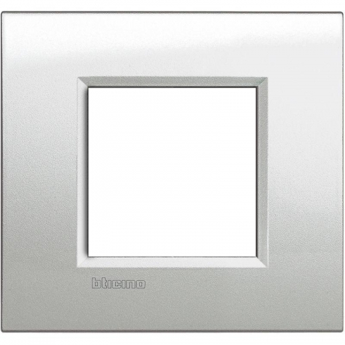 Рамка 2-м LivingLight "Лунное серебро" универс. Leg BTC LNA4802GL 1215794
