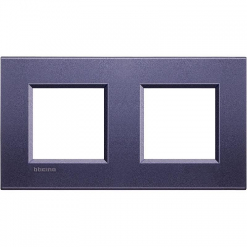 Рамка 2-м LivingLight прямоугол. син. шелк Leg BTC LNA4802M2CB 1041672