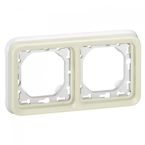 Рамка 2-м Plexo с суппортом IP55 бел. Leg 069694 207620