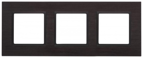 Рамка 3-м 14-5203-05 металл Elegance черный+антрацит ЭРА Б0034555 1232149