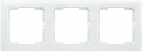 Рамка 3-м BOLERO РГ-3-ББ горизонт. бел. ИЭК EMB30-K01 1233549