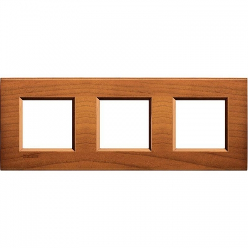 Рамка 3-м LivingLight прямоугол. американская вишня Leg BTC LNA4802M3LCA 1041676
