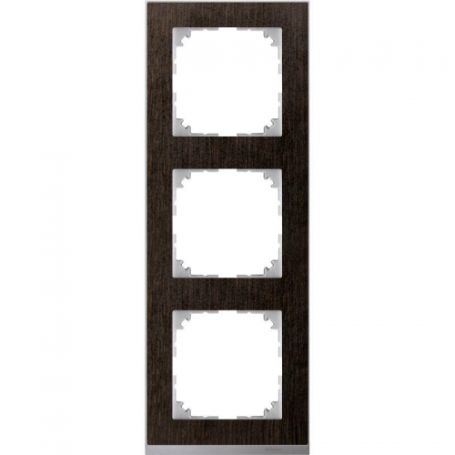 Рамка 3-м M-Pure Decor венге/алюм. SchE MTN4030-3671 1126638