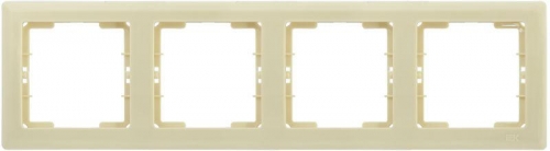 Рамка 4-м BOLERO РГ-4-БК горизонт. крем. ИЭК EMB40-K33 1233577