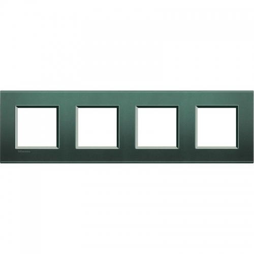 Рамка 4-м LivingLight прямоугол. зел. шелк Leg BTC LNA4802M4PK 1041753