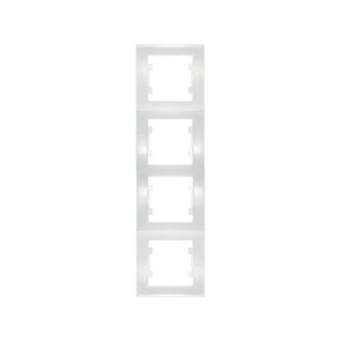 Рамка 4-м Бриллиант верт. бел. UNIVersal 7947496 1062091