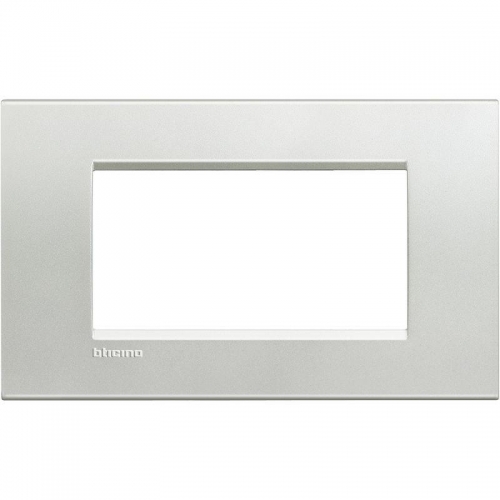 Рамка 4мод. LivingLight прямоугол. серебро Leg BTC LNA4804AG 1041786