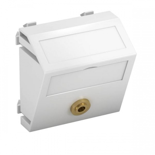 Рамка Modul45 мультимедийная Audio-Klinke MTS-MK L RW15 бел. OBO 6104958 357914
