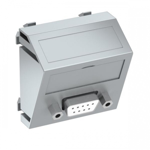 Рамка Modul45 мультимедийная D-Sub9 MTS-DB9 S AL1 серебр. OBO 6104652 357935