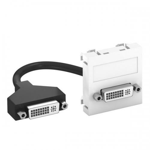Рамка Modul45 мультимедийная DVI MTG-DVI F RW1 бел. OBO 6104754 357944