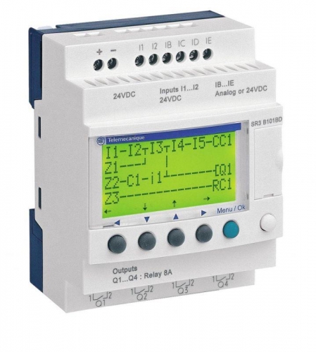Реле ZELIO LOGIC 6ВХ/4ВЫХ 24В SchE SR3B101BD 259262