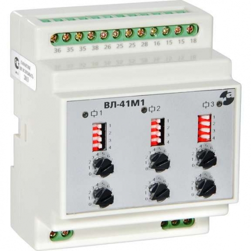 Реле времени ВЛ-41М1 (3 канала 0.1с/99ч Uкат=24В/~220В) Реле и Автоматика A8223-76911229 297421
