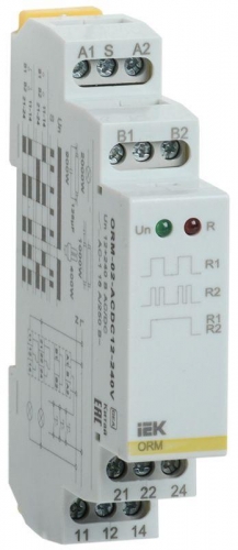 Реле импульсное ORM 2 конт. 12-240В AC/DC ИЭК ORM-02-ACDC12-240V 463876