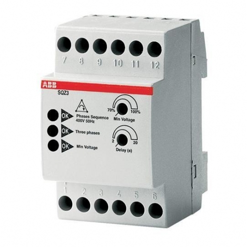 Реле перекоса фаз и падения напряжения SQZ3 ABB 2CSM111310R1331 33592