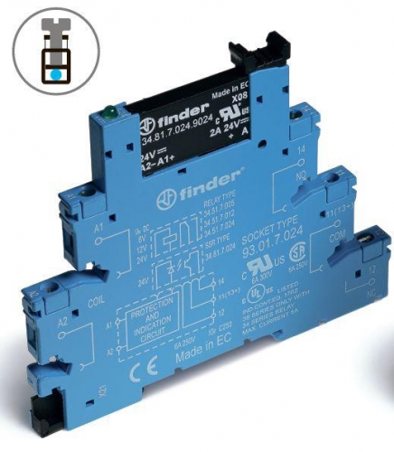 Реле твердотельное 230-240В АС/DC IP20 Finder 388132407048 436018