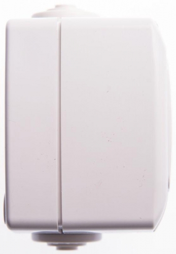 Розетка 1-м ОП Рондо 10А IP44 защ. шторки без заземл. бел. SchE RA10-125B-BI 82626