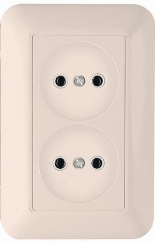 Розетка 1-м СП Прима 10А IP20 без заземл. сл. кость SchE RS10-407-S 22408
