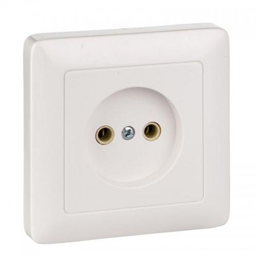 Розетка 1-м СП Хит 10А IP20 без заземл. бел. SchE RS10-132-B 45737