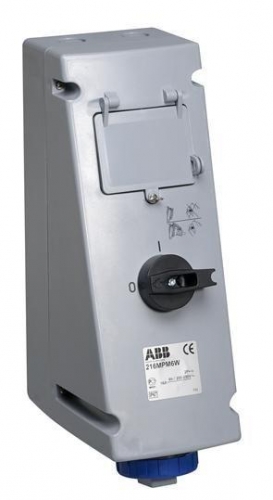 Розетка 16А 3P+E рубильник/блок. IP67 ABB 2CMA167957R1000 275434