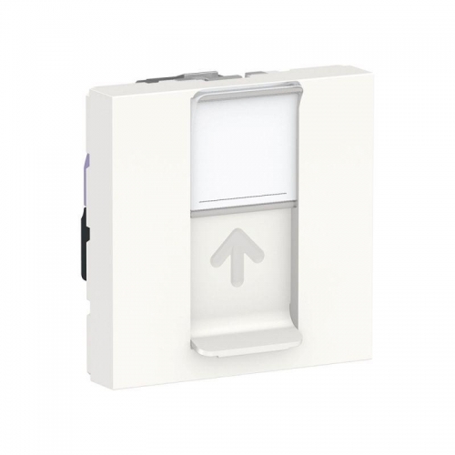 Розетка 2-мод. UNICA MODULAR одиночная + комп. RJ45 кат.6 UTP бел. SchE NU341518 1241024
