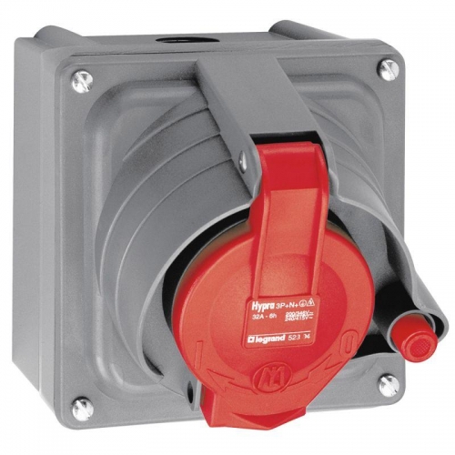 Розетка Hypra 380/415В 3К+Н+З IP44 Leg 052904 289619